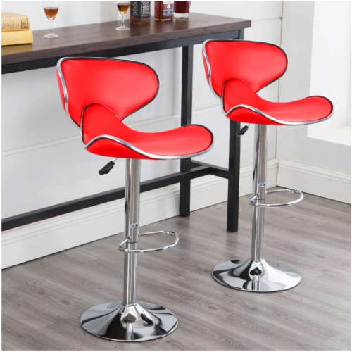 Lounge Chairs Bar Chair PU Leather Bar Stool Lift Height Adjusted Swivel - Red and White Only !!!!!!