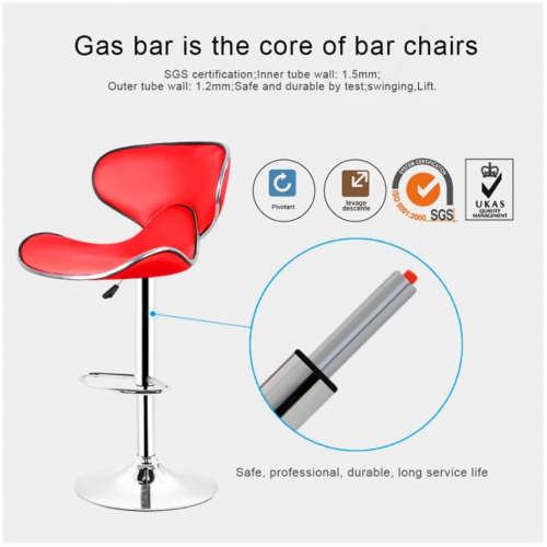 Lounge Chairs Bar Chair PU Leather Bar Stool Lift Height Adjusted Swivel - Red and White Only !!!!!!