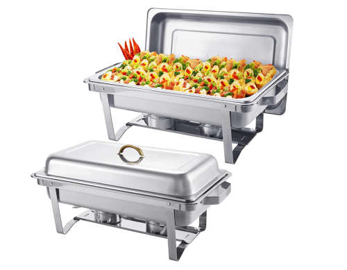 9L Stainless Steel Folding Buffet Food Warmer Dinner chafing dish - Single tray or Dual Tray
