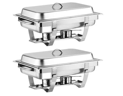 9L Stainless Steel Folding Buffet Food Warmer Dinner chafing dish - Single tray or Dual Tray