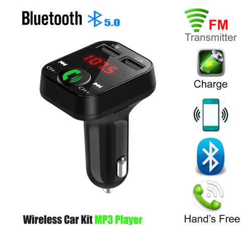 Car MP3 Bluetooth player hands free call FM card insertion machine USB Bluetooth car charging