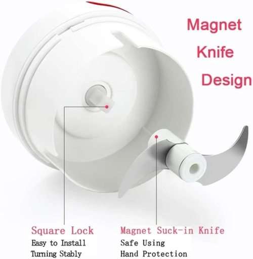 Mini Manual Food Chopper - Hand Pull High Speed Design