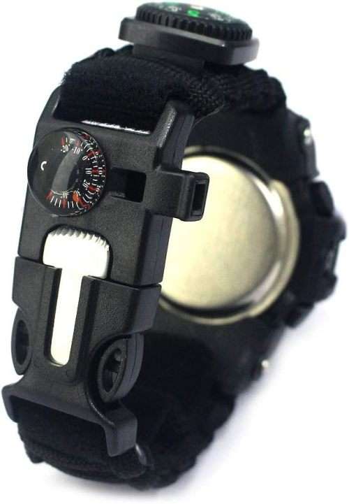 G6 Outdoor Survival Bracelet Watch - Black
