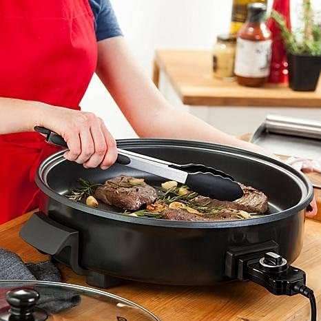 Electric Pizza Pan Electric Pan Can be Used as Party Pan, Multi Pan or Electric Table Grill