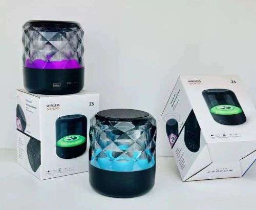 Wireless Portable Speakers with Colorful Light, HiFi Sound - Z5