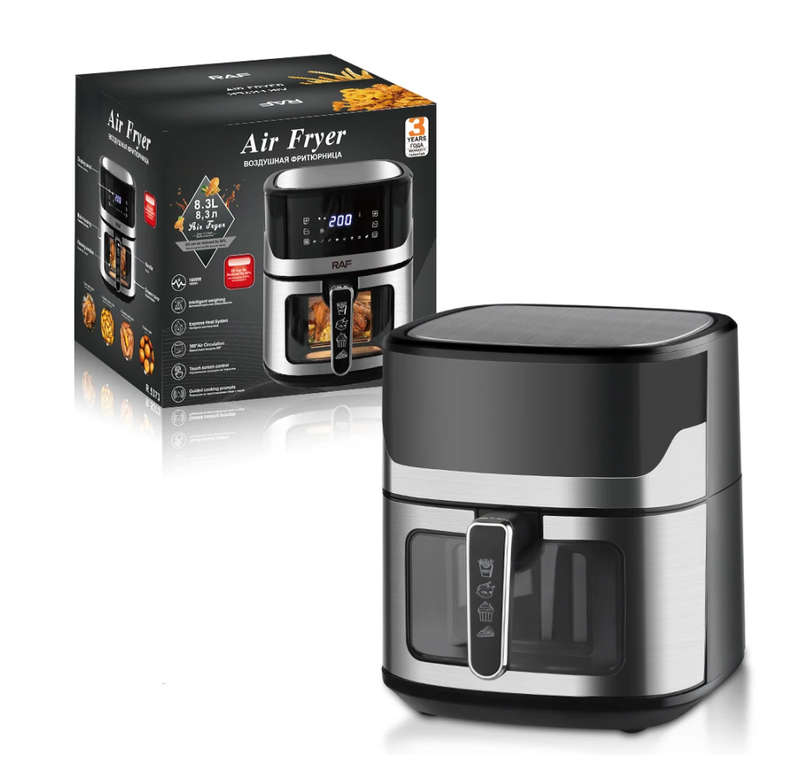 R.5373 Household Air Fryer 8.3L Touch Type 1600W Strong Power Visual Intelligence