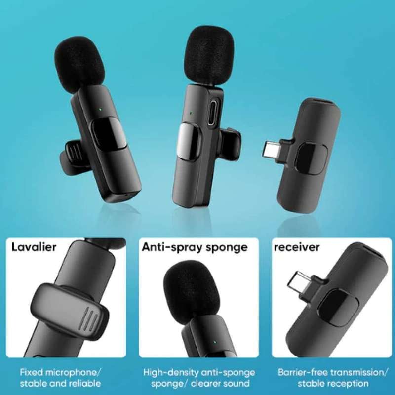 AE-62 K8 Wireless Lavalier Microphone