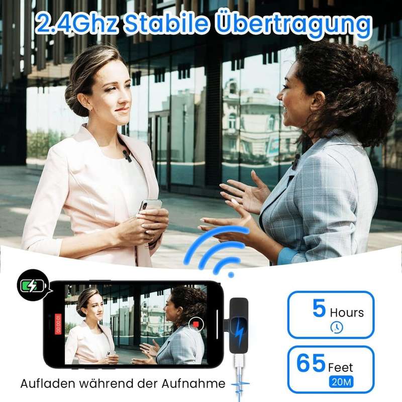 AE-62 K8 Wireless Lavalier Microphone