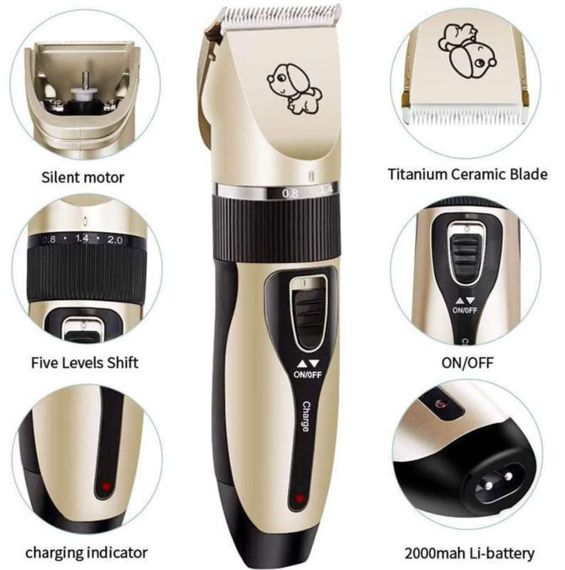 BA-652 Pet Grooming Hair Rechargeable Clipper Kit