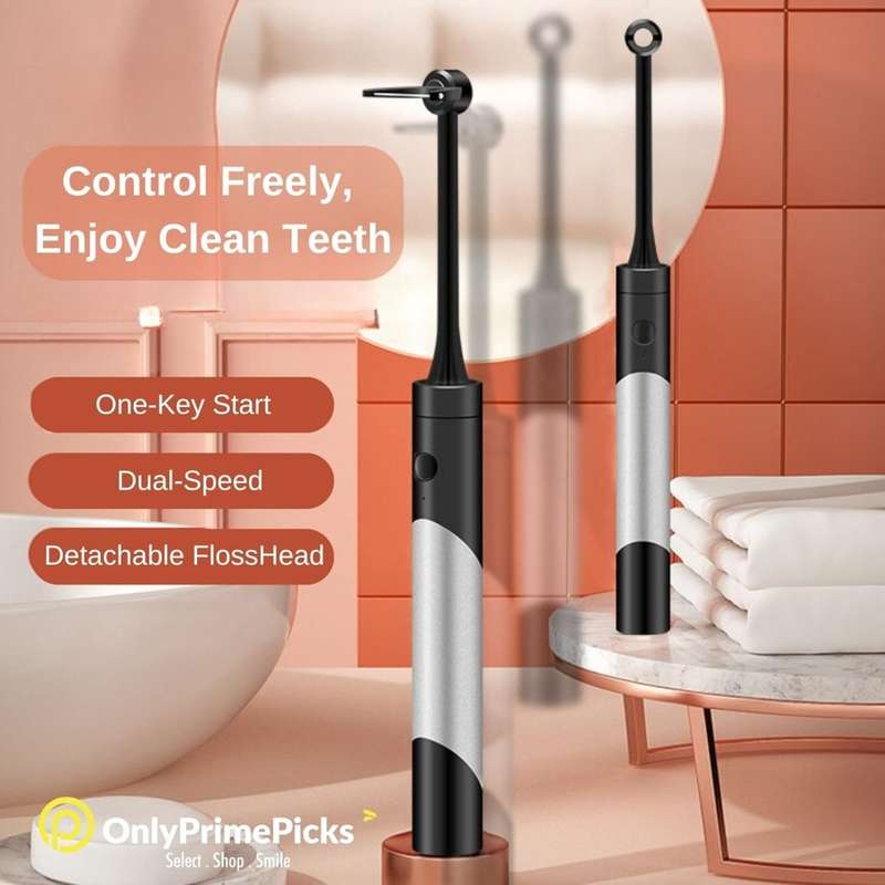 Electric Dental Flosser with 50 replacement thread Heads