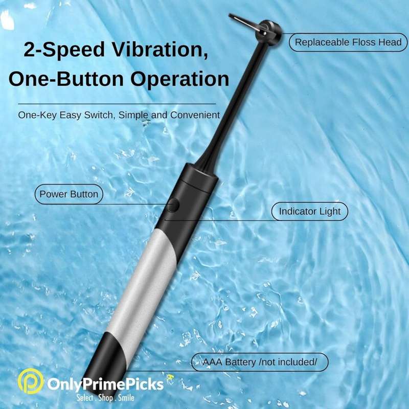 Electric Dental Flosser with 50 replacement thread Heads