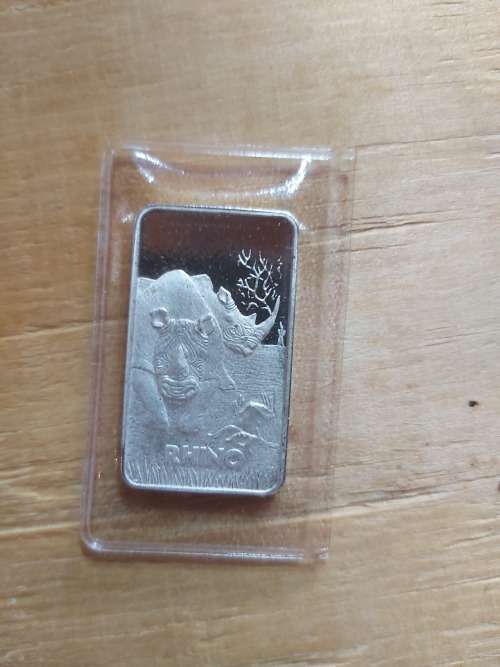 Rhino Minted Bar - 1 OZ Fine Silver