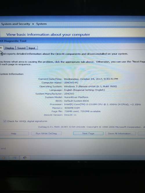 Lenovo i3 laptop excellent condition