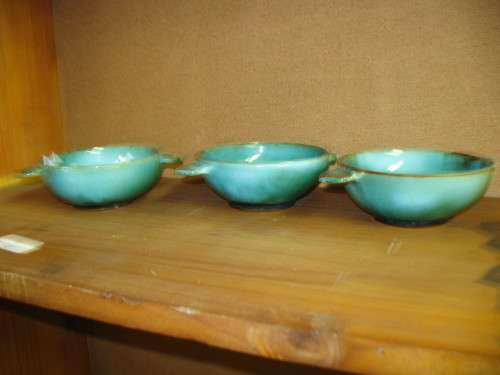 3 LINNWARE BOWLS
