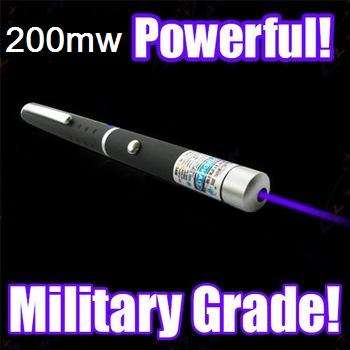 200mw Violet Blue Laser Pointer -2 in 1 lazer pointer