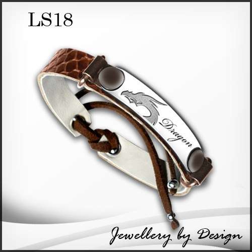 Leather print bracelets - FREE ENGRAVING !!