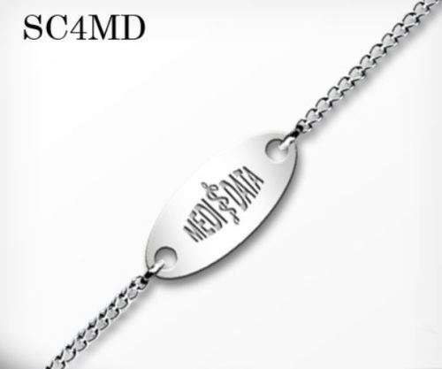 Personalised Medic Alert Bracelet | Free Engraving