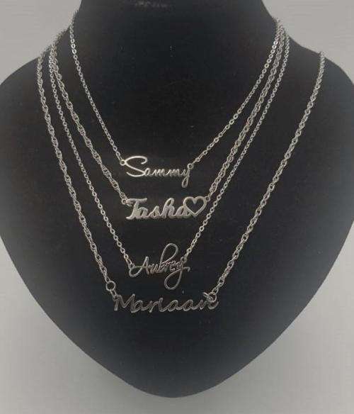 Personalised name pendant & necklace - 4 FONTS AVAILABLE