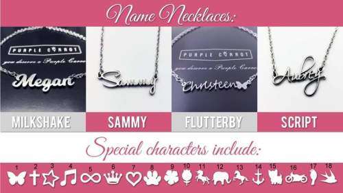Personalised name pendant & necklace - 4 FONTS AVAILABLE