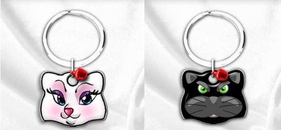 Cat name and number tags