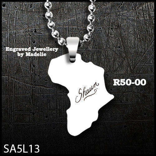 Out of Africa Necklace with name engraved