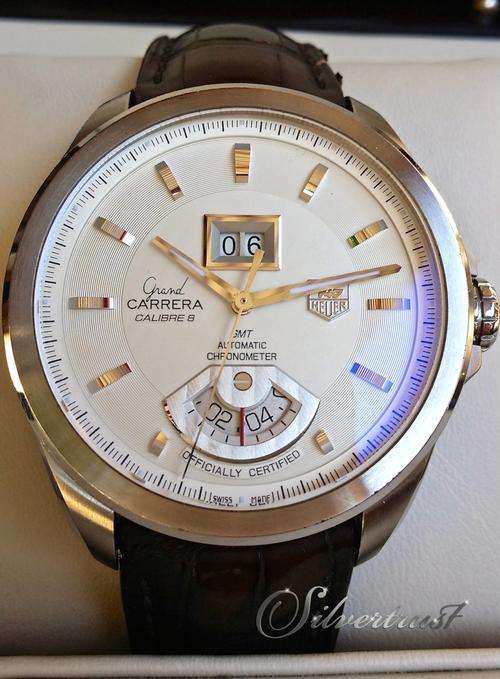 Pre-owned Tag Heuer Grand Carrera Automatic Date Calibre 8