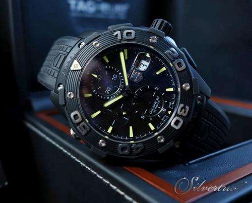 ***TAG Heuer AQUARACER Calibre 16 500m BLACK TITANIUM***1st Bidder will win the Auction***