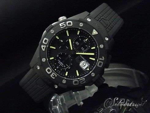 Tag Heuer Aquaracer Chronograph Automatic Black Dial Titanium