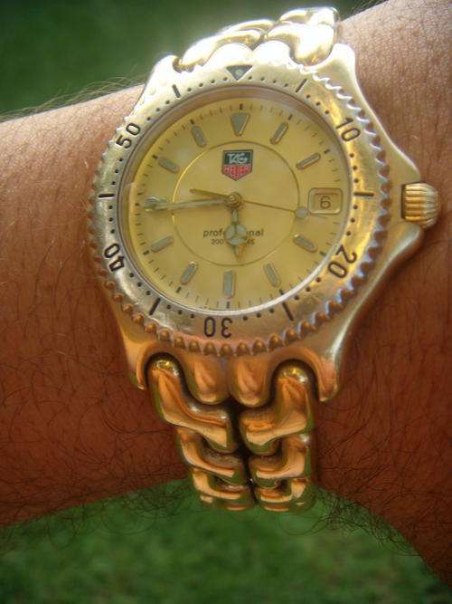 TAG HEUER PROFESSIONAL GOLD @@ NO RESERVES @@ OWN THE BEST!