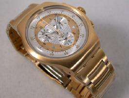 @@@ GOLD SWATCH IRONY @@@ NO RESERVES @@@ GENUINE AUCTION