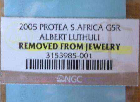 2005 Protea R5 Lethuli 1/10th OZ Removed from jewelry