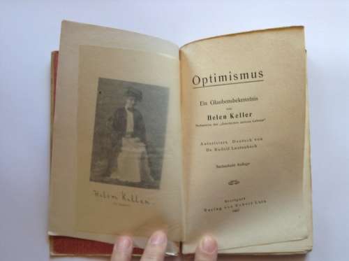 Optimismus by Helen Keller 1907