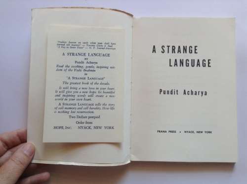 A Strange Language by Pundit Acharya