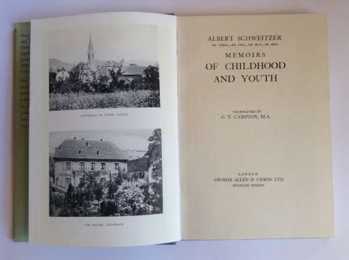 Memoirs of childhood and youth by Albert Schweitzer