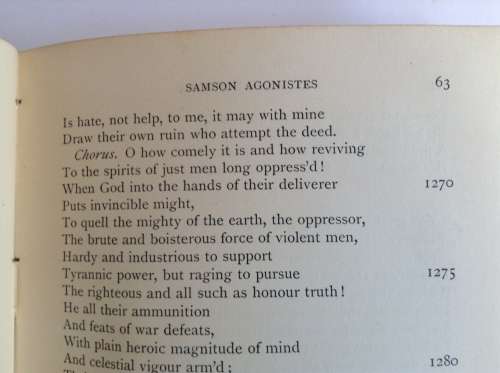 Milton`s Samson Agonistes (1897 edition)