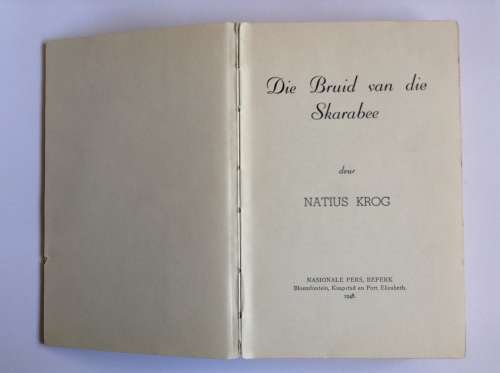 Die Bruid van die Skarabee by Natius Krog