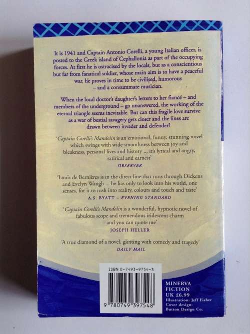 Captain Corelli`s Mandolin by Louis de Bernières