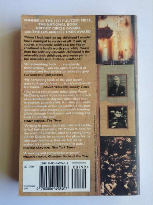 Angela`s Ashes by Frank McCourt