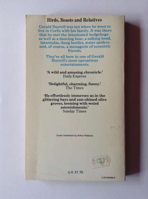 Birds, Beasts and Relatives (Corfu) by Gerald Durrell