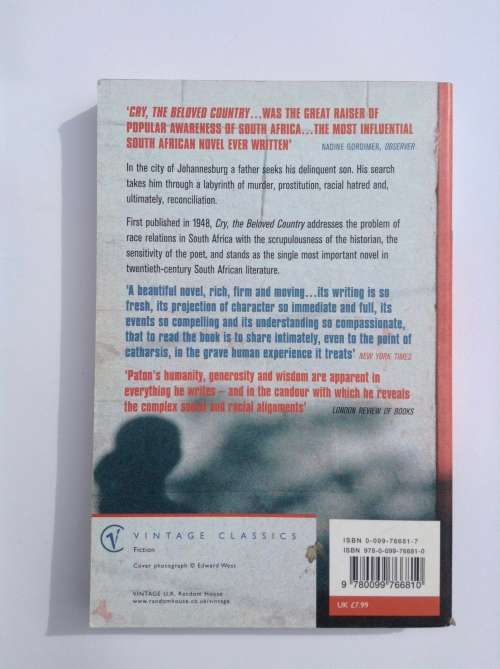 Cry, the beloved Country by Alan Paton