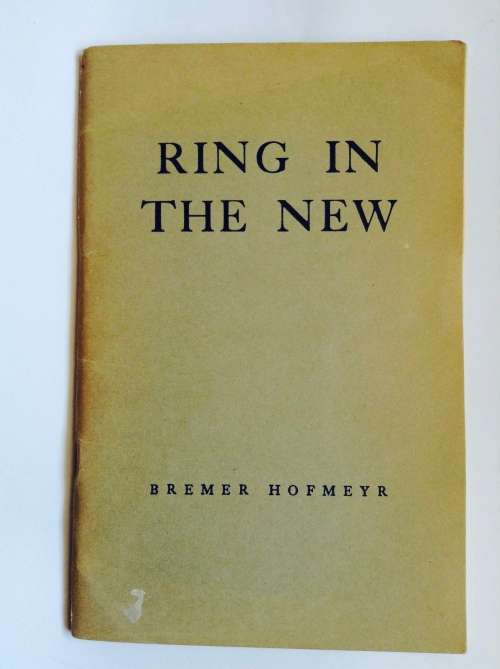 Ring in the New by Bremer Hofmeyr plus newspaper clippings found in the book