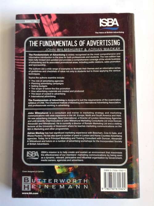 The Fundamentals of Advertising by John Wilmshurst, Adrian Mackay (2nd Edition)