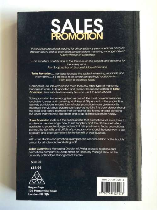 Sales Promotion by Julian Cummins (2nd Edition)