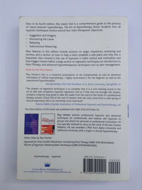 The Art of Hypnotherapy (4th Edition) by C. Roy Hunter MS, CHt