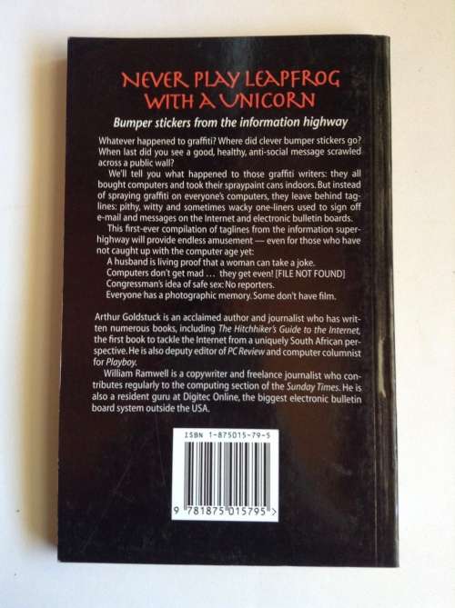 Never Play Leapfrog with a Unicorn by Arthur Goldstuck