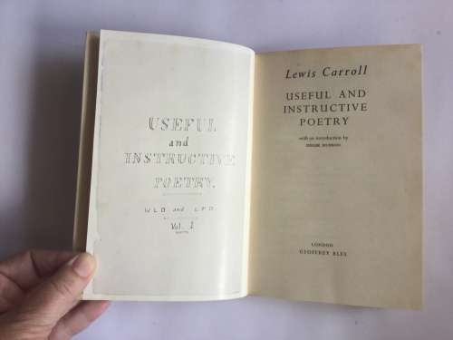 Useful and Instructive Poetry by Lewis Carroll (First Edition)