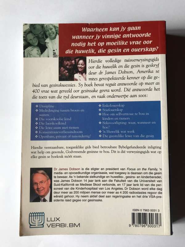 Fokus op meer as 400 vrae van gesinne wat mense die meeste pla by Dr James Dobson