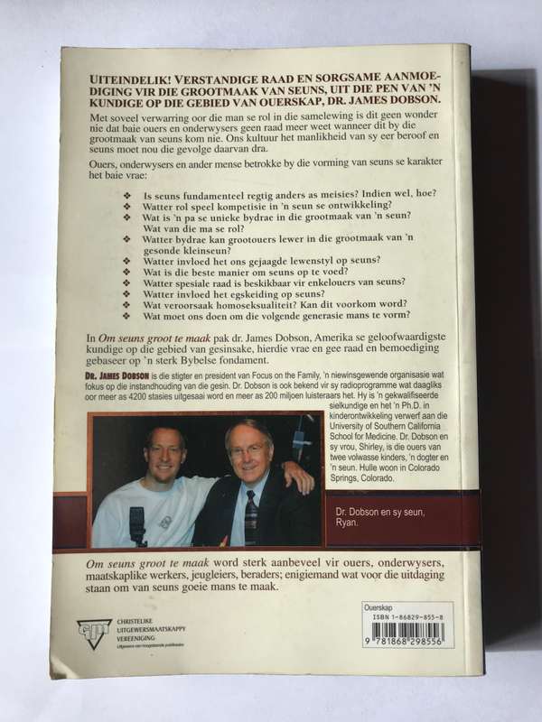Om Seuns Groot te Maak by Dr James Dobson