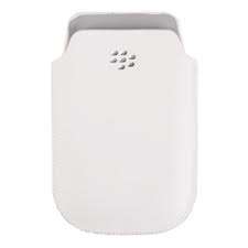 Blackberry 9360 Leather Pouch **White**