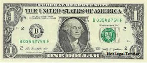 1 US Dollar Notes